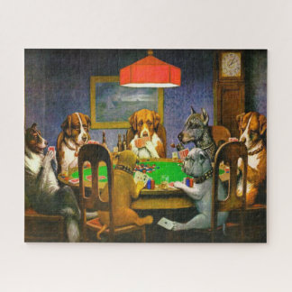 Puzzle Un ami dans le besoin Chiens jouant au poker 1903