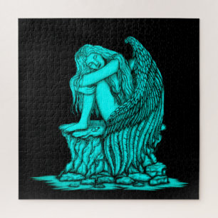 Puzzle Un ange endormi sur la pierre
