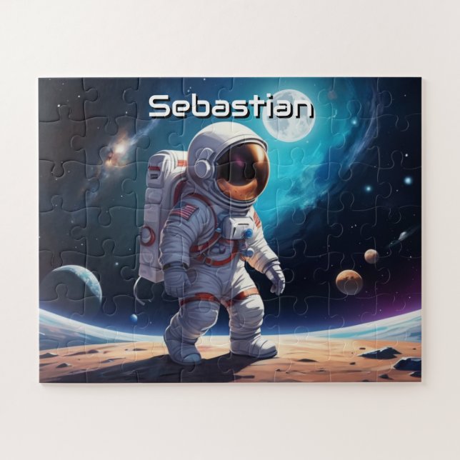 Puzzle Un astronaute à la recherche de la planète personn (Horizontal)