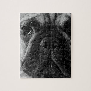 Puzzle Un bouledogue français noir et blanc