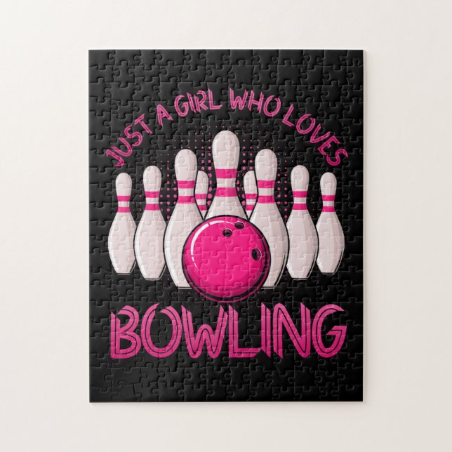 Puzzle Un Cadeau De Bowling Pour Filles Femmes Bowling Je (Vertical)