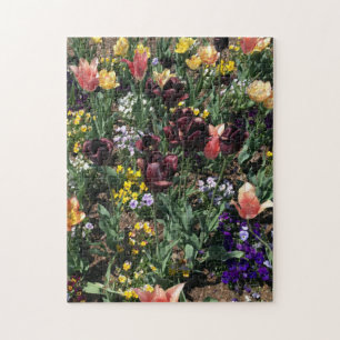 Puzzle Un charmant jardin de fleurs