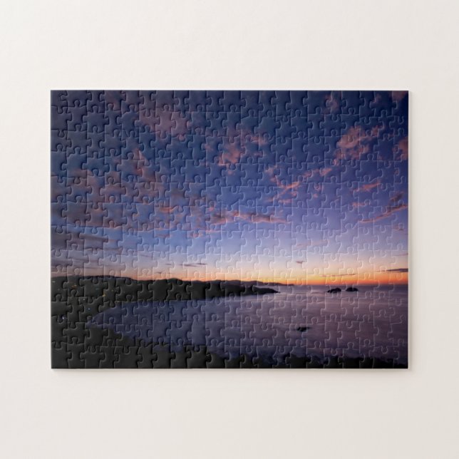 Puzzle Un coucher du soleil au-dessus de l'océan en le (Horizontal)