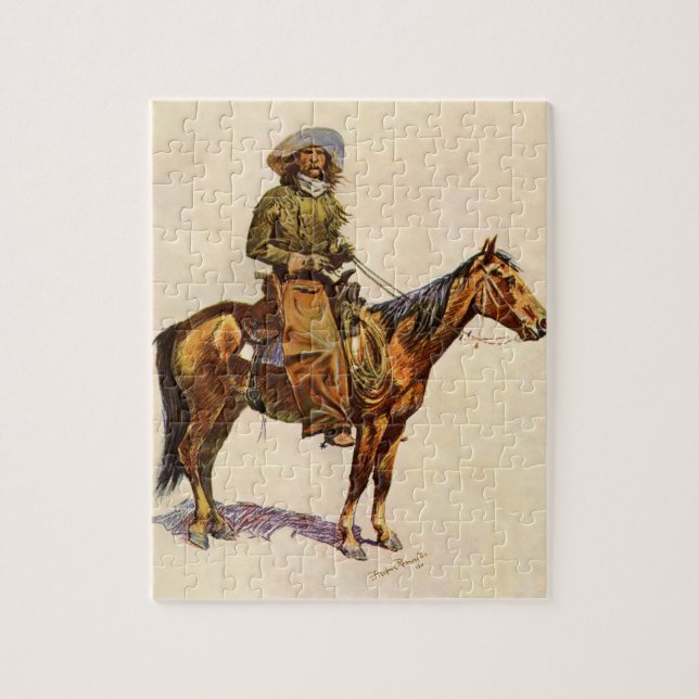 Puzzle Un cowboy de l'Arizona par Remington, Ouest Vintag (Vertical)