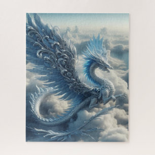 Puzzle Un dragon époustouflant entouré de nuages