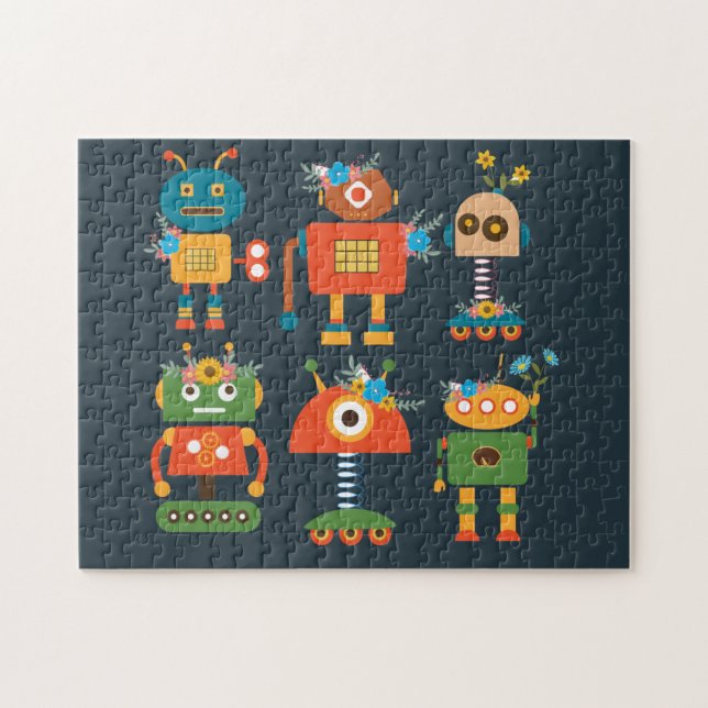 Puzzle Un joli robot design pour enfants (Horizontal)