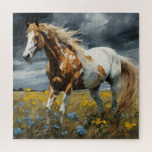 Puzzle Un Magnifique Cheval De Pinto