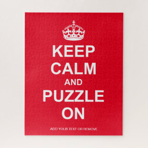Puzzle Un message amusant de voyous "Keep Calme And Puzzl