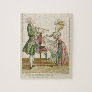 Puzzle Un monsieur jouant le violon tandis qu'une dame