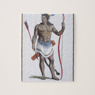 Puzzle Un noble de la Virginie, 1780 (gravure colorée)