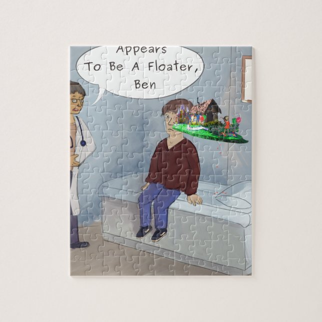 Puzzle Un Ophtalmologiste Trouve Un Flotteur Oeil De Para (Vertical)