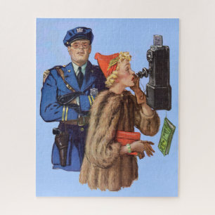 Puzzle Un policier de la circulation dans les années 1930