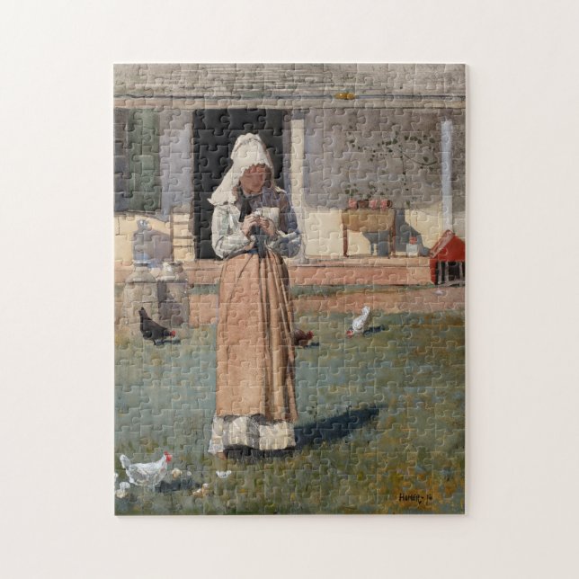 Puzzle Un poulet malade | Winslow Homer (Vertical)