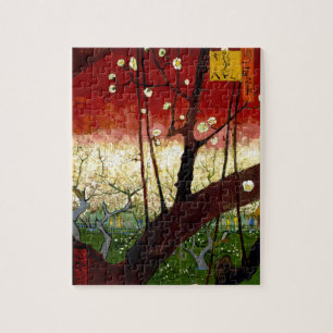 Puzzle Un prunier en fleurs après Hiroshige par Van Gogh