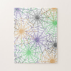 Puzzle Un simple Motif Web d'Halloween Spider