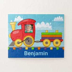 Puzzle Un train personnalisé avec enfants Photo