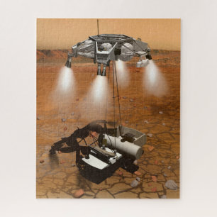 Puzzle Un Véhicule Ascent Quittant Mars.