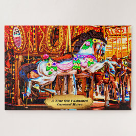 Puzzle Un véritable cheval de carrousel à l'ancienne 1014