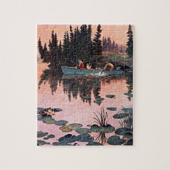 Puzzle Une belle capture par John Clymer (Vertical)