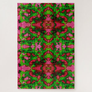 Puzzle Une étude en rose et vert