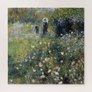 Puzzle Une femme avec un parasol dans un jardin par Augus