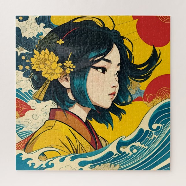 Puzzle Une fille vietnamienne en pleine floraison (Vertical)