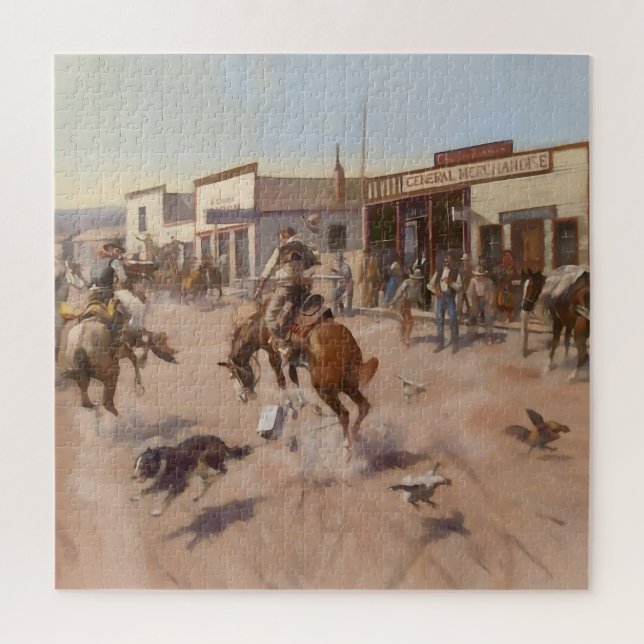 Puzzle "Une journée tranquille à Utica" par Charles M Rus (Vertical)