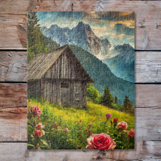 Puzzle Une maison dans les montagnes