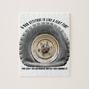 Puzzle Une Mauvaise Attitude Comme Un Pneu Plat