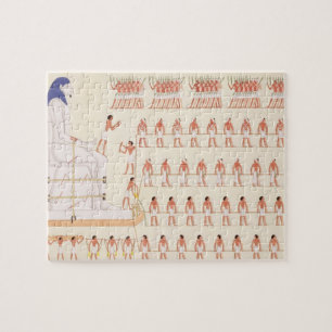 Puzzle Une peinture de mur chez Beni Hasan dépeignant le