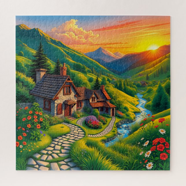 Puzzle Une scène champêtre  (Vertical)