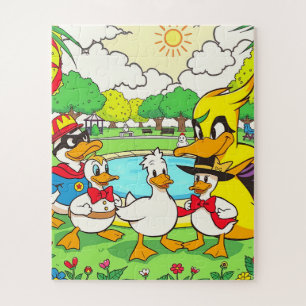 Puzzle Une scène de parc délicieuse pour enfants