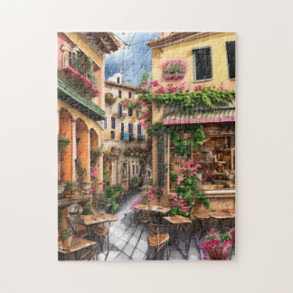 Puzzle Une scène de rue italienne Série de dessins éphémè