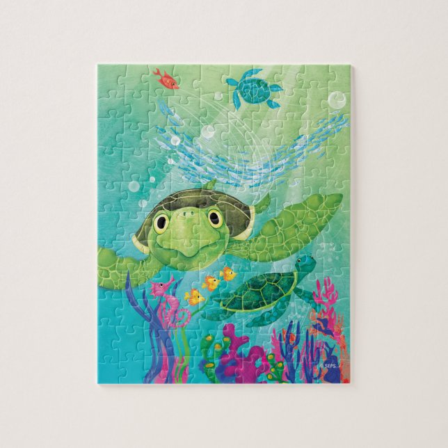 Puzzle Une Secourt de tortue de mer (Vertical)