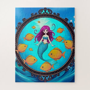 Puzzle Une sirène aux cheveux roux