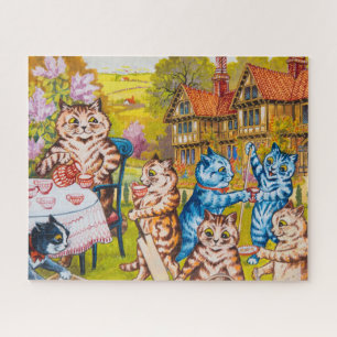 Puzzle Une soirée thé d'été par Louis Wain
