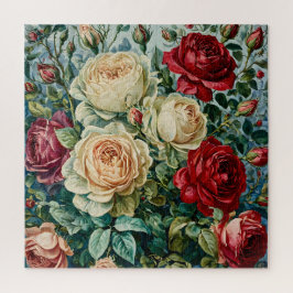 Puzzle Une splendeur rose. Bouquet floral de roses.