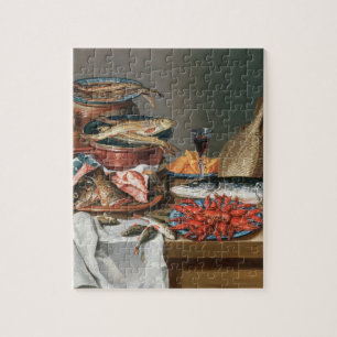 Puzzle Une vie immobile des homards d'un poisson, de