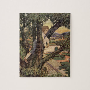 Puzzle Une vue des arbres par Jessie Willcox Smith
