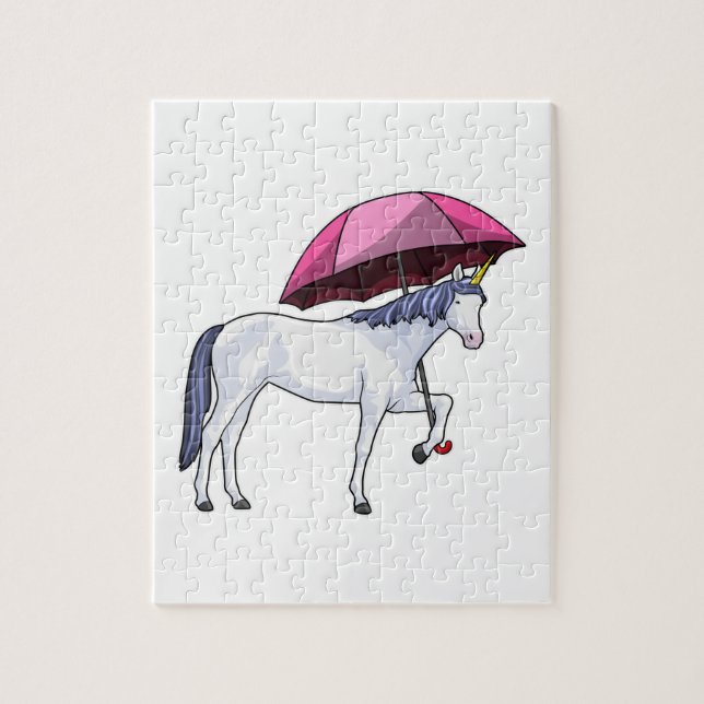 Puzzle Unicorn avec Umbrella (Vertical)