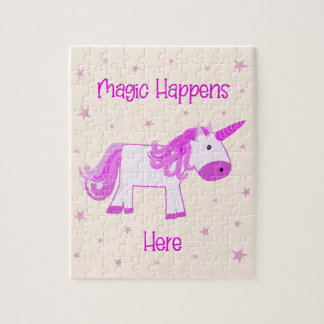 Puzzle Unicorn - La magie se passe ici