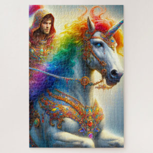 Puzzle Unicorne arc-en-ciel