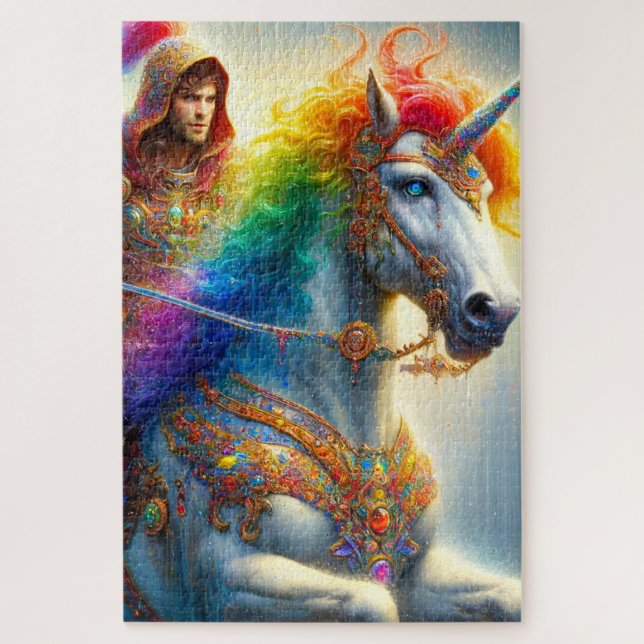 Puzzle Unicorne arc-en-ciel (Vertical)