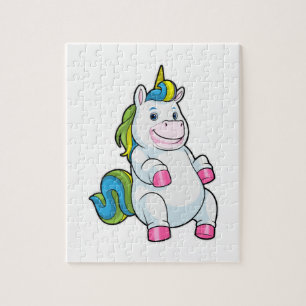 Puzzle Unicorne avec gros ventre