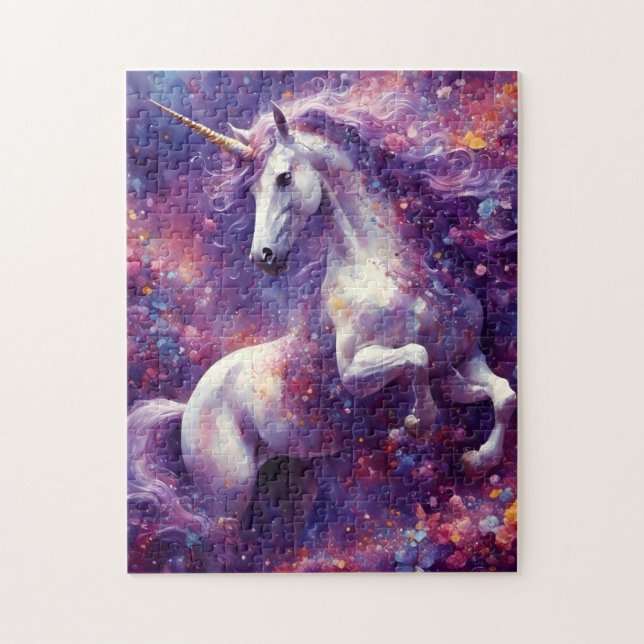 Puzzle Unicorne Purple Mane (Vertical)
