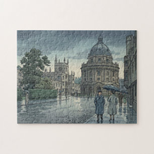 Puzzle Université d'Oxford sous la pluie