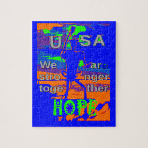 Puzzle USA Espoir Fort Ensemble - Une Tapisserie Patrioti