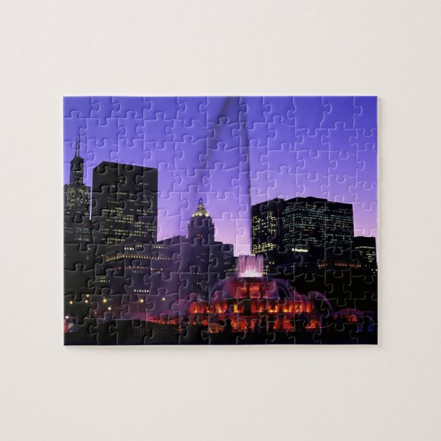 Puzzle USA, IL, Chicago. Fontaine de Buckingham à Grant (Horizontal)