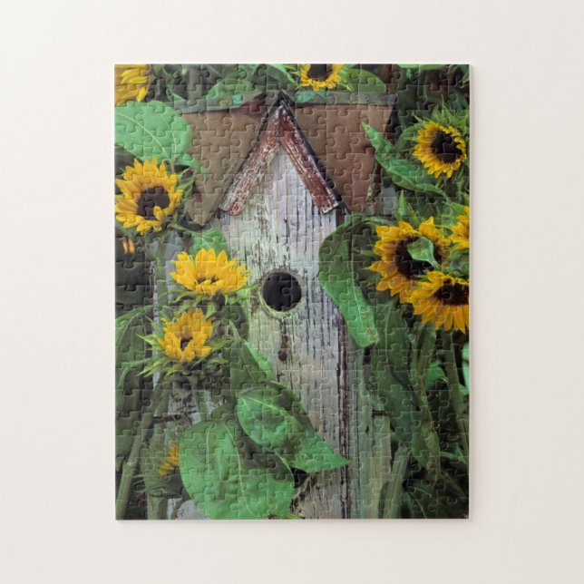 Puzzle USA, Pennsylvanie. Maison d'oiseaux et jardin (Vertical)