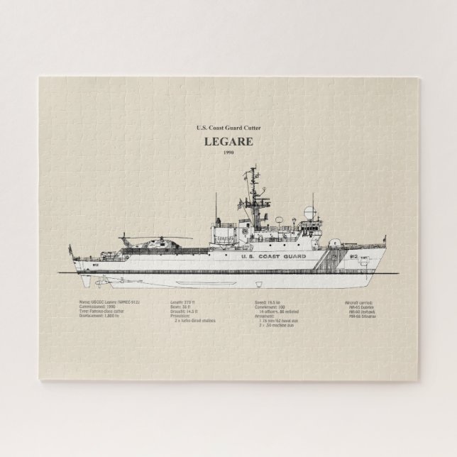 Puzzle USCG Legare wmec-912 - SBD (Horizontal)